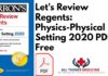 Lets Review Regents: Physics-Physical Setting 2020 PDF
