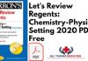 Lets Review Regents: Chemistry-Physical Setting 2020 PDF