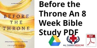Before the Throne An 8 Week Bible Study PDF