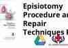 Episiotomy Procedure and Repair Techniques PDF