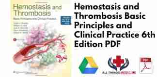 Hemostasis and Thrombosis Basic Principles and Clinical Practice 6th Edition PDF