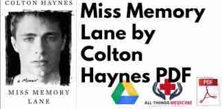 Miss Memory Lane by Colton Haynes PDF