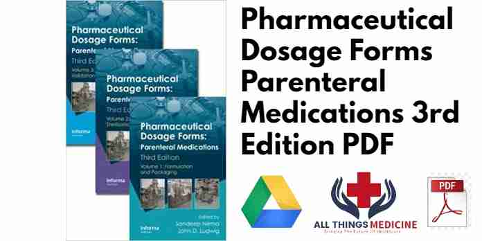 Pharmaceutical Dosage Forms Parenteral Medications 3rd Edition PDF