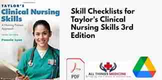 Skill Checklists for Taylor's Clinical Nursing Skills 3rd Edition PDF