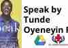 Speak by Tunde Oyeneyin PDF