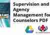 Supervision and Agency Management for Counselors PDF