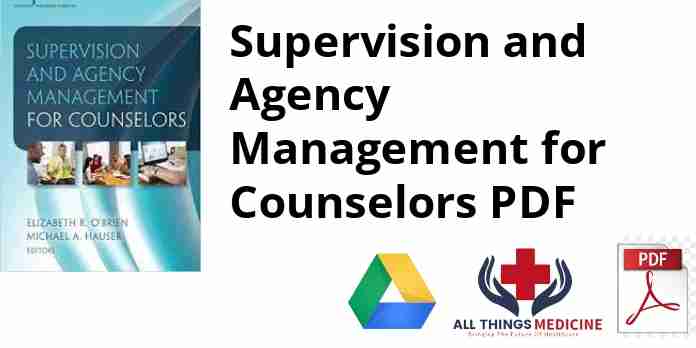 Supervision and Agency Management for Counselors PDF