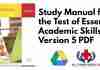 Study Manual for the Test of Essential Academic Skills Version 5 PDF