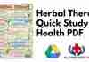Herbal Therapy Quick Study Health PDF