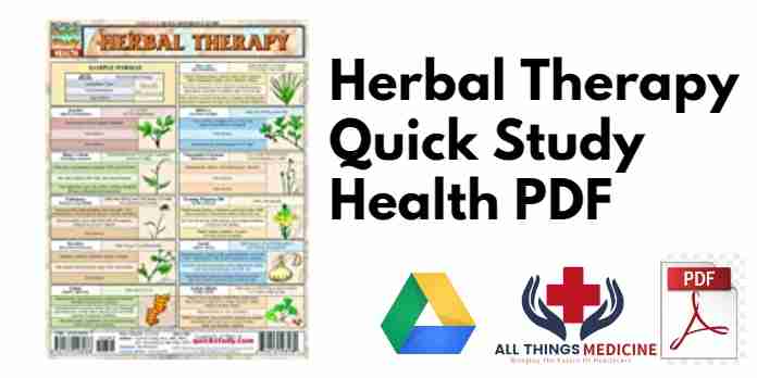 Herbal Therapy Quick Study Health PDF