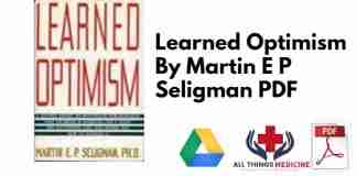 Learned Optimism By Martin E P Seligman PDF