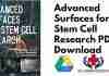 Advanced Surfaces for Stem Cell Research PDF