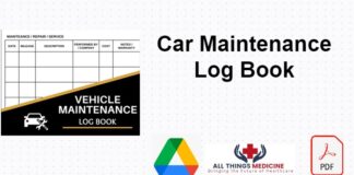Car Maintenance Log Book pdf