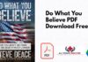 Do What You Believe PDF