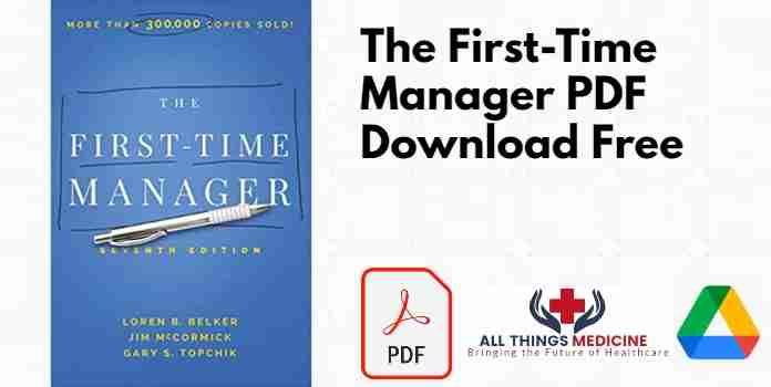 The First-Time Manager PDF