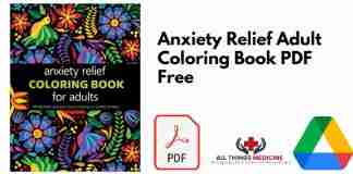 Anxiety Relief Adult Coloring Book PDF