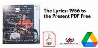 The Lyrics: 1956 to the Present PDF