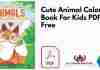 Cute Animal Coloring Book For Kids PDF