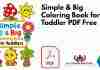 Simple & Big Coloring Book for Toddler PDF