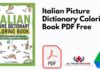 Italian Picture Dictionary Coloring Book PDF