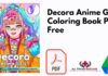 Decora Anime Girls Coloring Book PDF