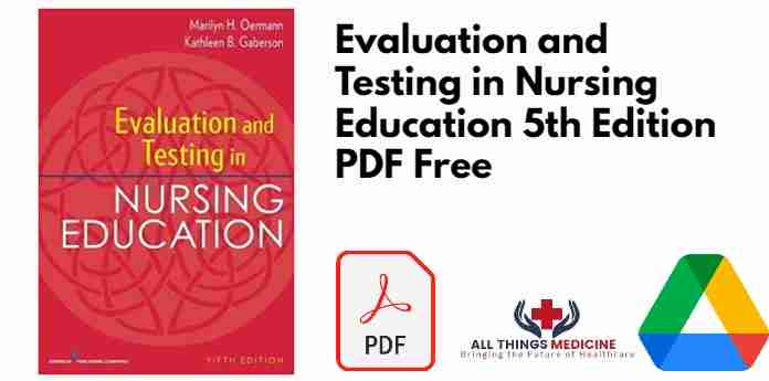 Evaluation and Testing in Nursing Education 5th Edition PDF