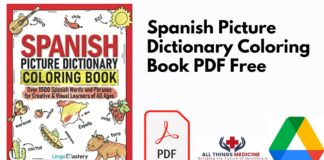 Spanish Picture Dictionary Coloring Book PDF