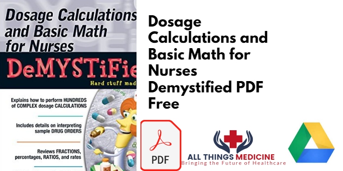 Dosage Calculations and Basic Math for Nurses PDF