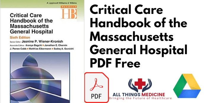 Critical Care Handbook of the Massachusetts General Hospital PDF Free