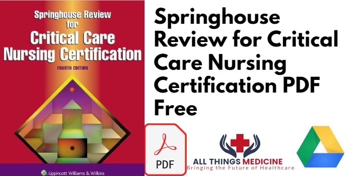 Springhouse Review for Critical Care Nursing Certification PDF Free