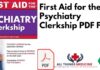 First Aid for the Psychiatry Clerkship PDF Free Download