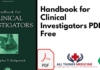 Handbook for Clinical Investigators PDF