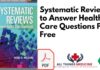 Systematic Reviews to Answer Health Care Questions PDF Free Download