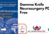 Gamma Knife Neurosurgery 2013th Edition PDF