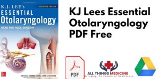 KJ Lees Essential Otolaryngology PDF Free Download