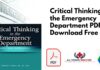 Critical Thinking in the Emergency Department PDF