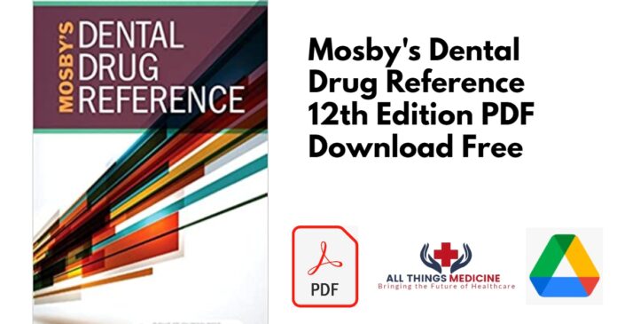 Mosby s Dental Drug Reference 12th Edition PDF