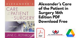 Alexanders Care of the Patient in Surgery 16th Edition PDF