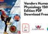 Vanders Human Physiology 15th Edition PDF