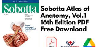 Sobotta Atlas of Anatomy, Vol.1 16th Edition PDF