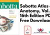 Sobotta Atlas of Anatomy, Vol.3 16th Edition PDF