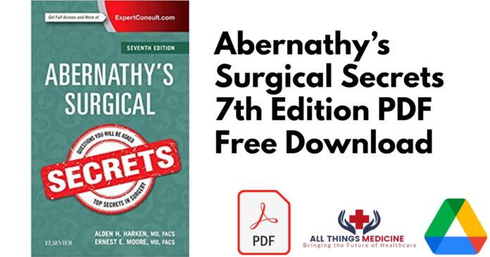 Abernathy’s Surgical Secrets 7th Edition PDF