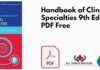 Handbook of Clinical Specialties 9th Edition PDF