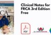 Clinical Notes for the FRCA 3rd Edition PDF