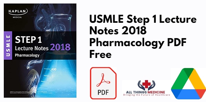 USMLE Step 1 Lecture Notes 2018 Pharmacology PDF