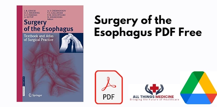 Surgery of the Esophagus PDF