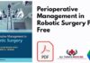 Perioperative Management in Robotic Surgery PDF