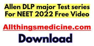 allen-dlp-major-test-series-for-neet-2022-free-download